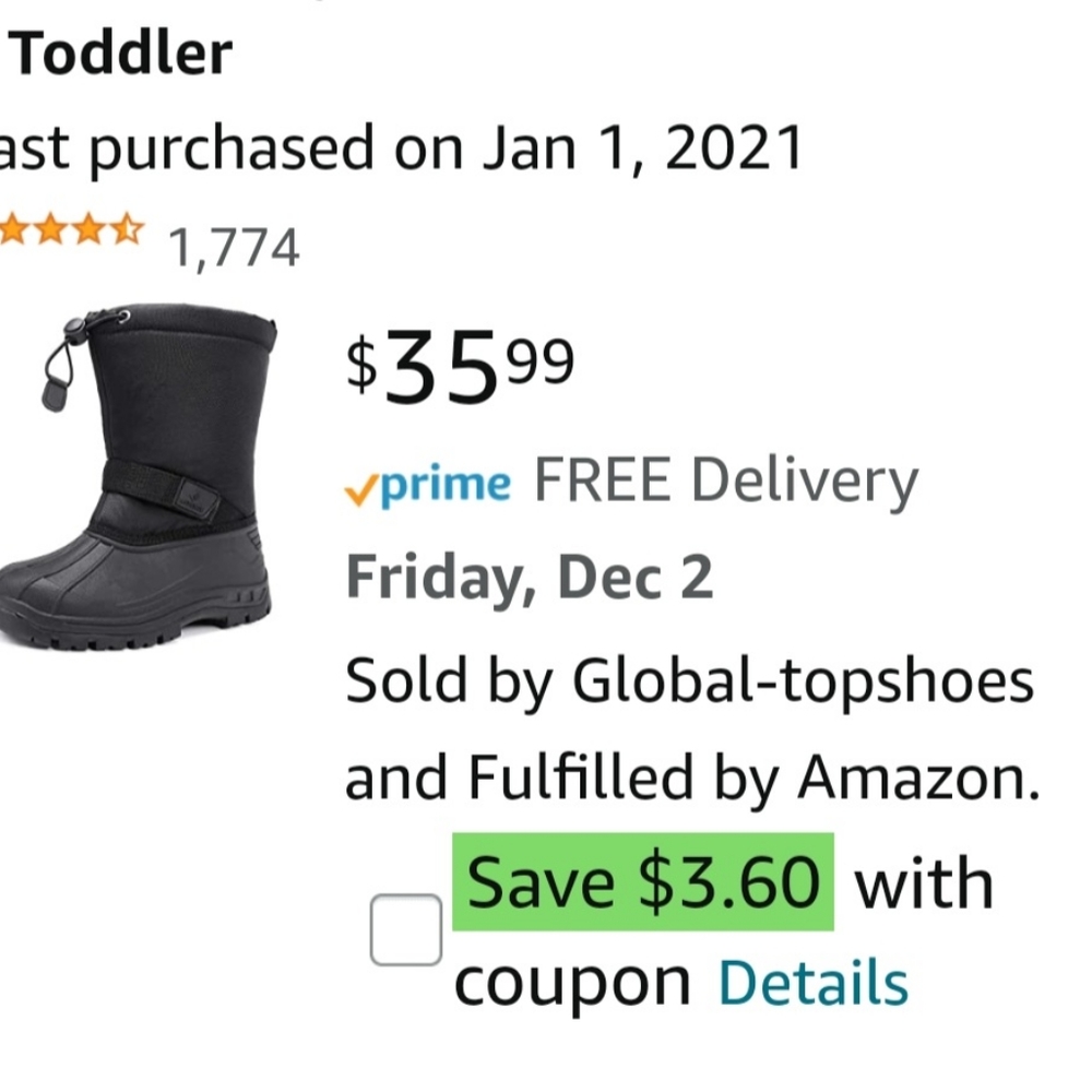 ☃️Toddler Snow Boots 9T